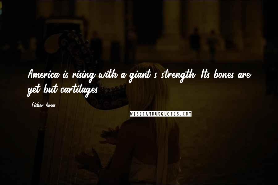 Fisher Ames Quotes: America is rising with a giant's strength. Its bones are yet but cartilages.