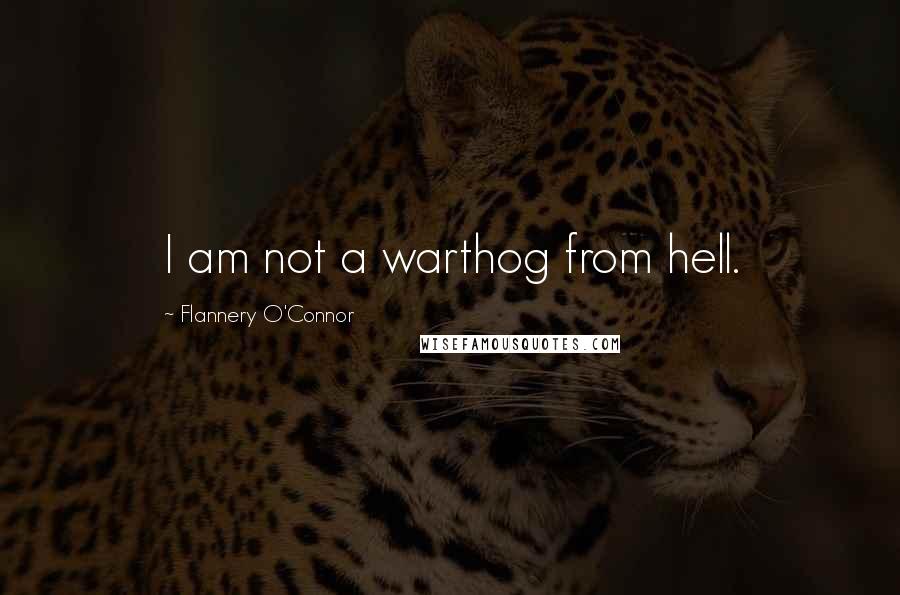 Flannery O'Connor Quotes: I am not a warthog from hell.