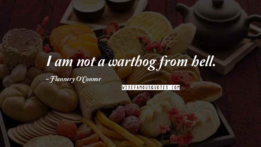 Flannery O'Connor Quotes: I am not a warthog from hell.