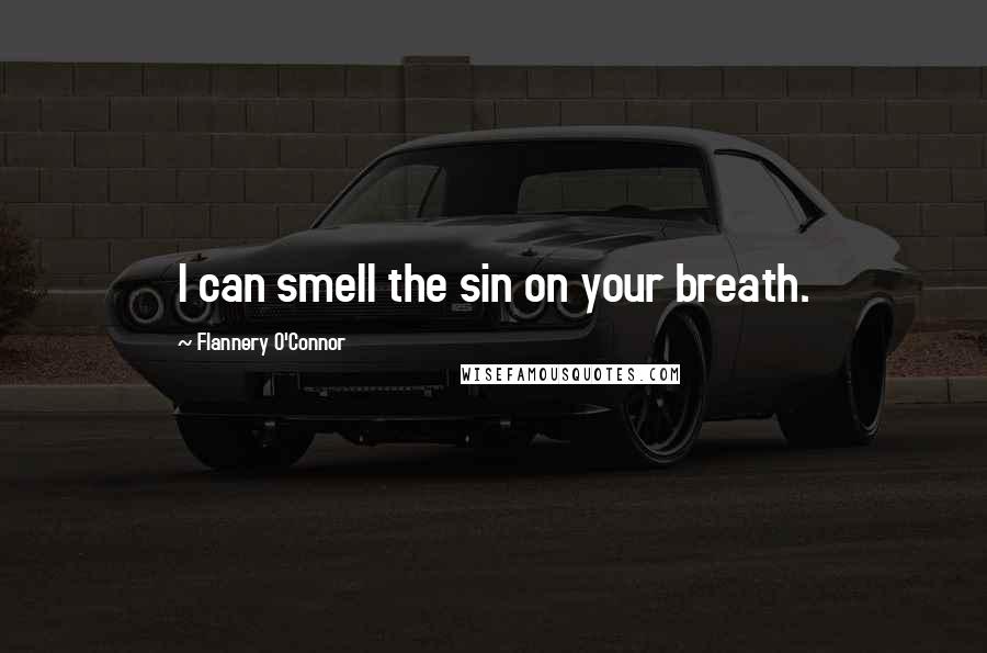 Flannery O'Connor Quotes: I can smell the sin on your breath.