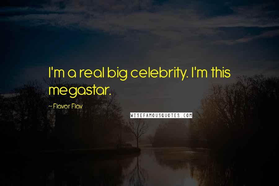 Flavor Flav Quotes: I'm a real big celebrity. I'm this megastar.