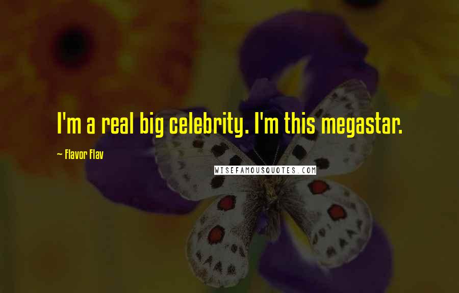 Flavor Flav Quotes: I'm a real big celebrity. I'm this megastar.