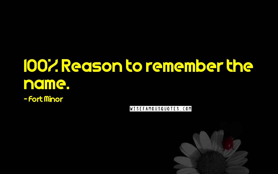Fort Minor Quotes: 100% Reason to remember the name.