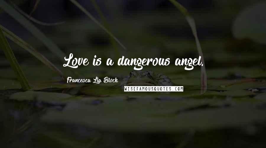 Francesca Lia Block Quotes: Love is a dangerous angel.