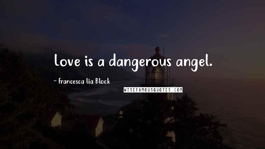 Francesca Lia Block Quotes: Love is a dangerous angel.