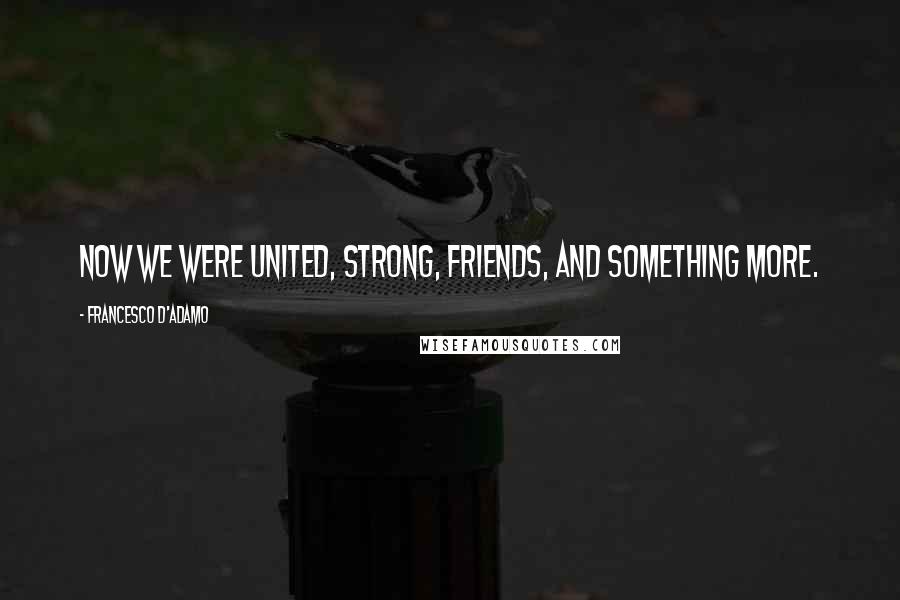 Francesco D'Adamo Quotes: Now we were united, strong, friends, and something more.