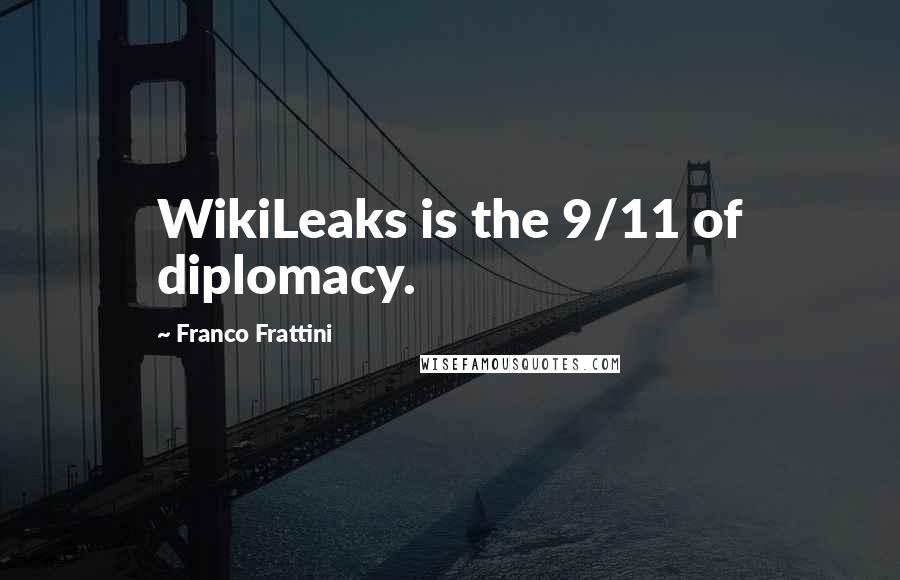 Franco Frattini Quotes: WikiLeaks is the 9/11 of diplomacy.