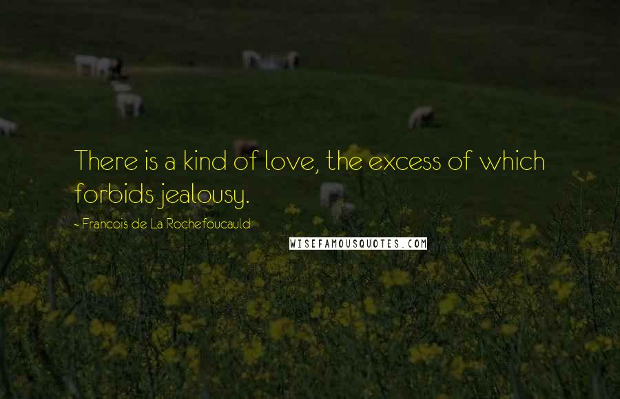 Francois De La Rochefoucauld Quotes: There is a kind of love, the excess of which forbids jealousy.