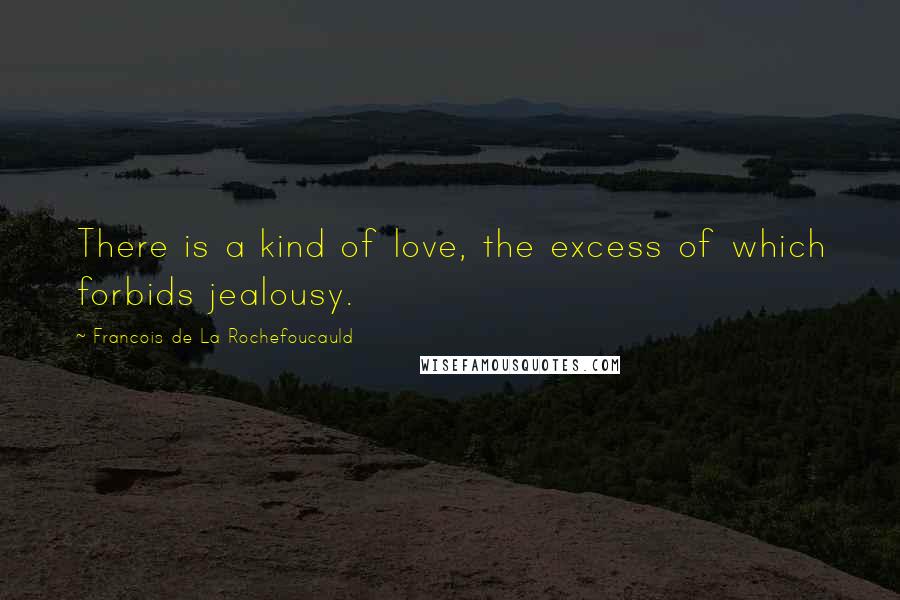 Francois De La Rochefoucauld Quotes: There is a kind of love, the excess of which forbids jealousy.