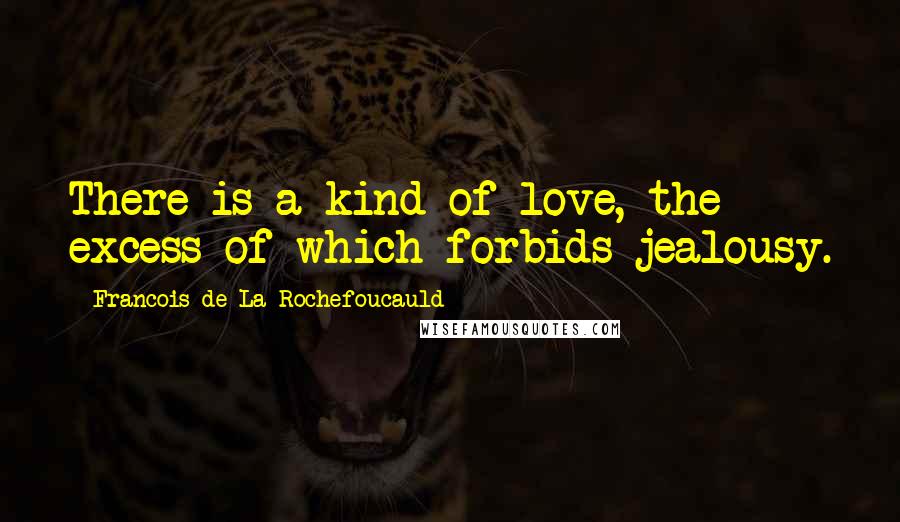 Francois De La Rochefoucauld Quotes: There is a kind of love, the excess of which forbids jealousy.