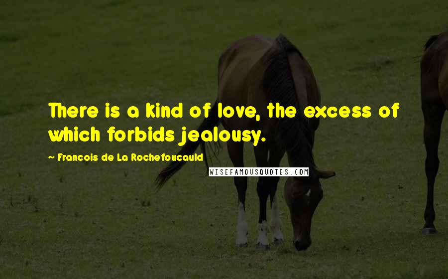 Francois De La Rochefoucauld Quotes: There is a kind of love, the excess of which forbids jealousy.