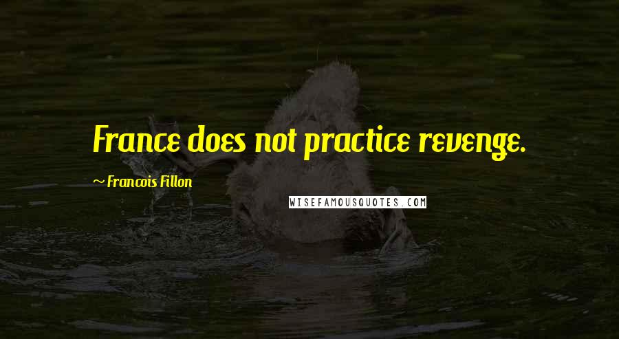 Francois Fillon Quotes: France does not practice revenge.