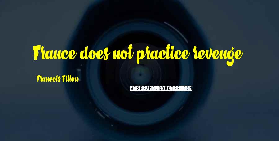 Francois Fillon Quotes: France does not practice revenge.