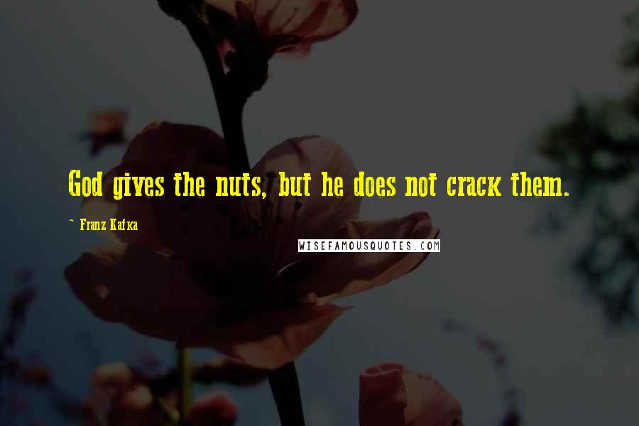 Franz Kafka Quotes: God gives the nuts, but he does not crack them.