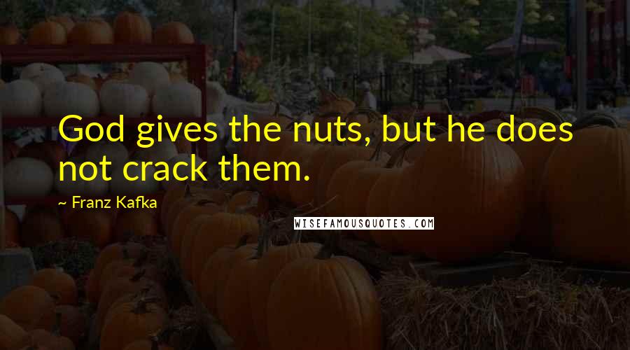 Franz Kafka Quotes: God gives the nuts, but he does not crack them.