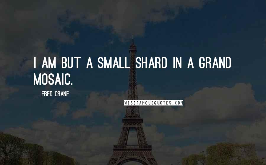 Fred Crane Quotes: I am but a small shard in a grand mosaic.