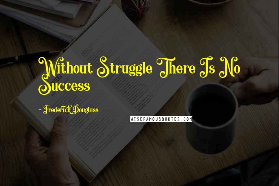 Frederick Douglass Quotes: Without Struggle There Is No Success