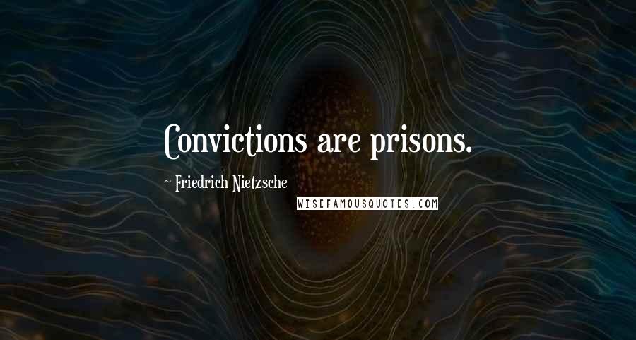 Friedrich Nietzsche Quotes: Convictions are prisons.