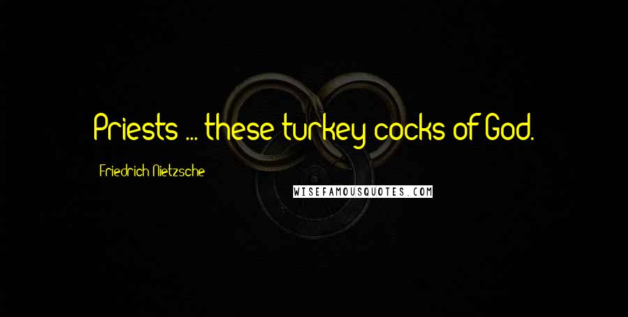 Friedrich Nietzsche Quotes: Priests ... these turkey-cocks of God.