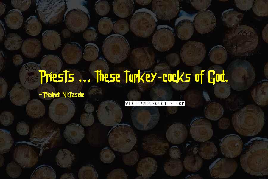 Friedrich Nietzsche Quotes: Priests ... these turkey-cocks of God.