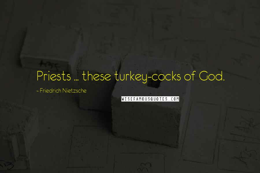 Friedrich Nietzsche Quotes: Priests ... these turkey-cocks of God.