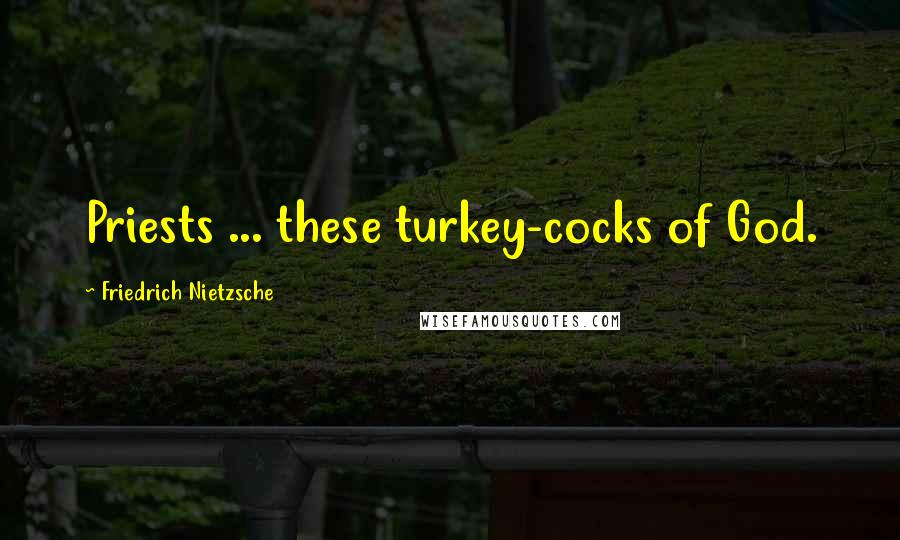 Friedrich Nietzsche Quotes: Priests ... these turkey-cocks of God.