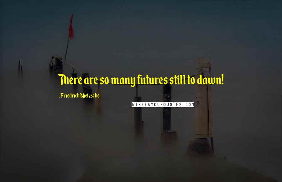 Friedrich Nietzsche Quotes: There are so many futures still to dawn!