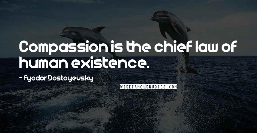 Fyodor Dostoyevsky Quotes: Compassion is the chief law of human existence.