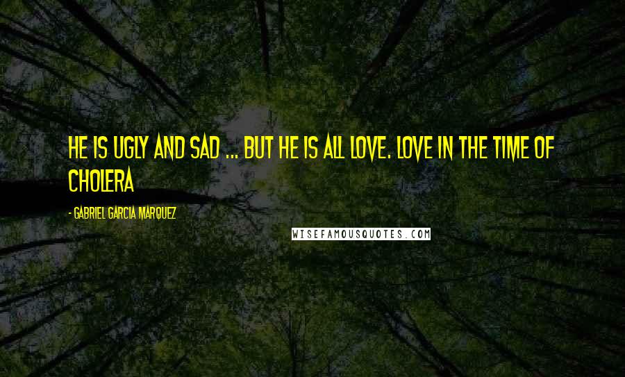 Gabriel Garcia Marquez Quotes: He is ugly and sad ... but he is all love. Love in the Time of Cholera