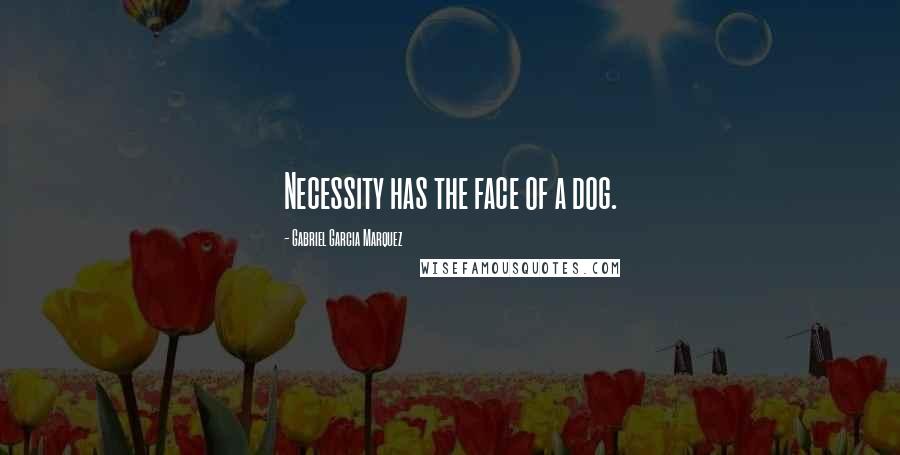 Gabriel Garcia Marquez Quotes: Necessity has the face of a dog.