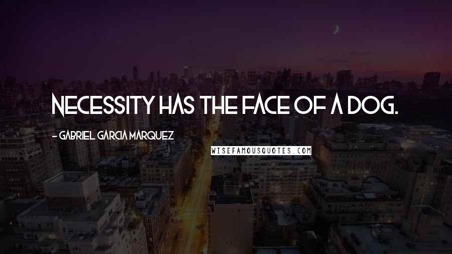Gabriel Garcia Marquez Quotes: Necessity has the face of a dog.