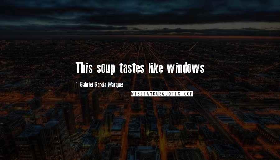 Gabriel Garcia Marquez Quotes: This soup tastes like windows