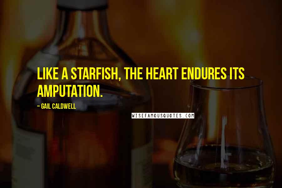 Gail Caldwell Quotes: Like a starfish, the heart endures its amputation.