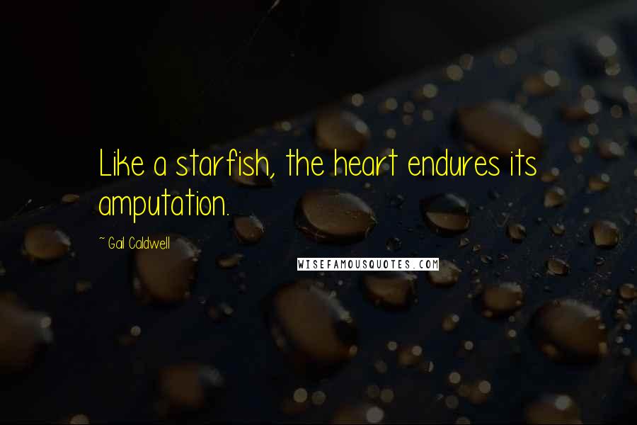 Gail Caldwell Quotes: Like a starfish, the heart endures its amputation.