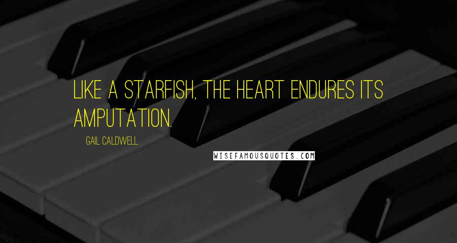 Gail Caldwell Quotes: Like a starfish, the heart endures its amputation.