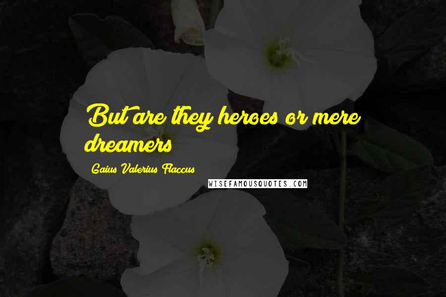 Gaius Valerius Flaccus Quotes: But are they heroes or mere dreamers?