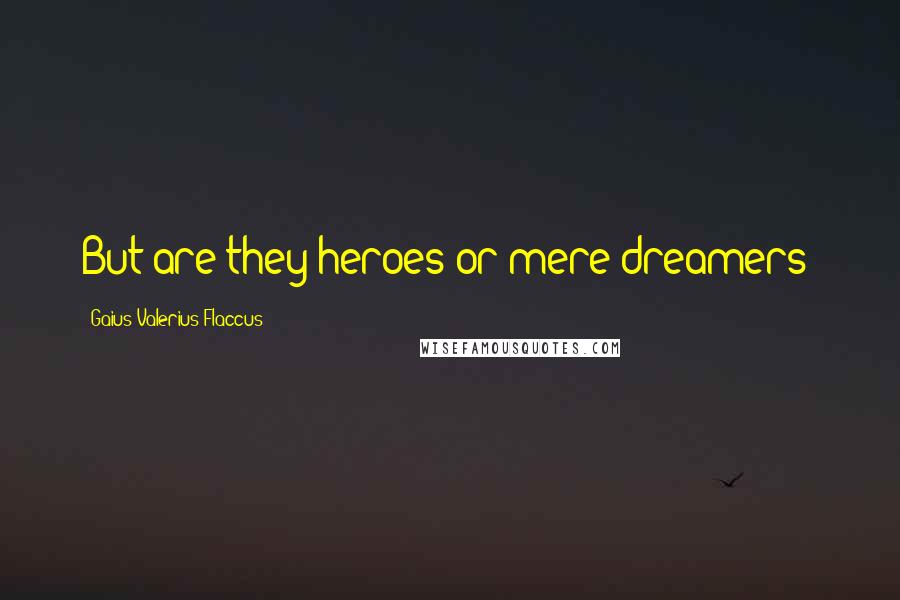 Gaius Valerius Flaccus Quotes: But are they heroes or mere dreamers?