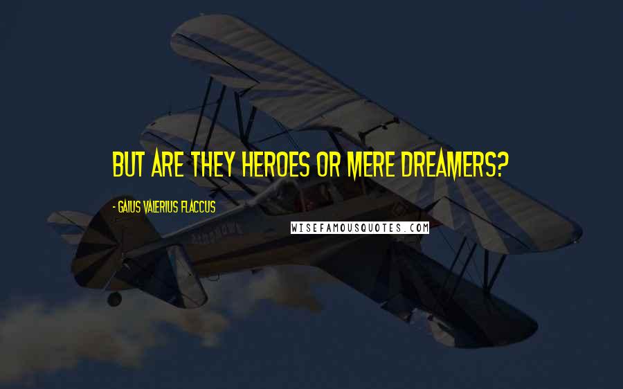 Gaius Valerius Flaccus Quotes: But are they heroes or mere dreamers?