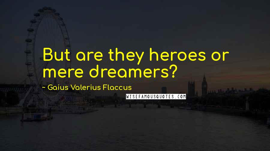 Gaius Valerius Flaccus Quotes: But are they heroes or mere dreamers?