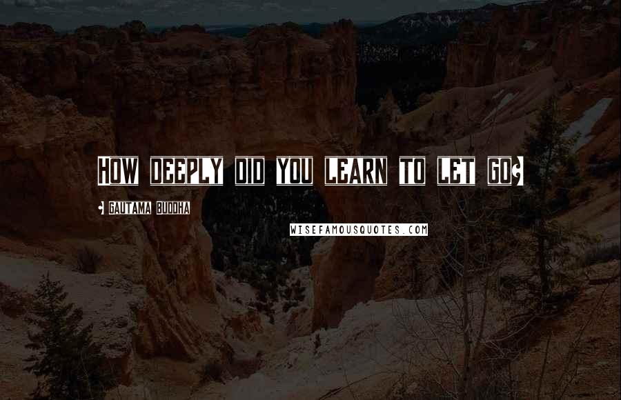 Gautama Buddha Quotes: How deeply did you learn to let go?