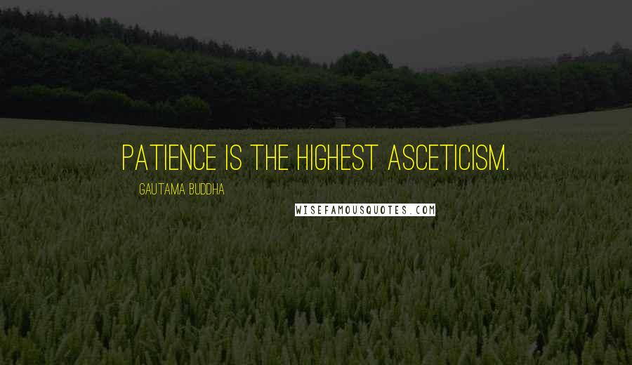 Gautama Buddha Quotes: Patience is the highest asceticism.