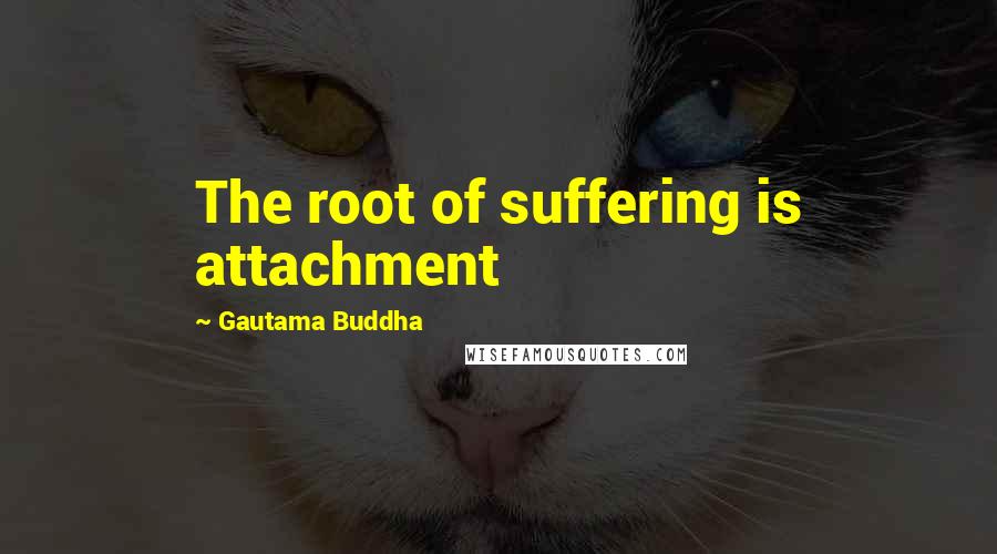 Gautama Buddha Quotes: The root of suffering is attachment