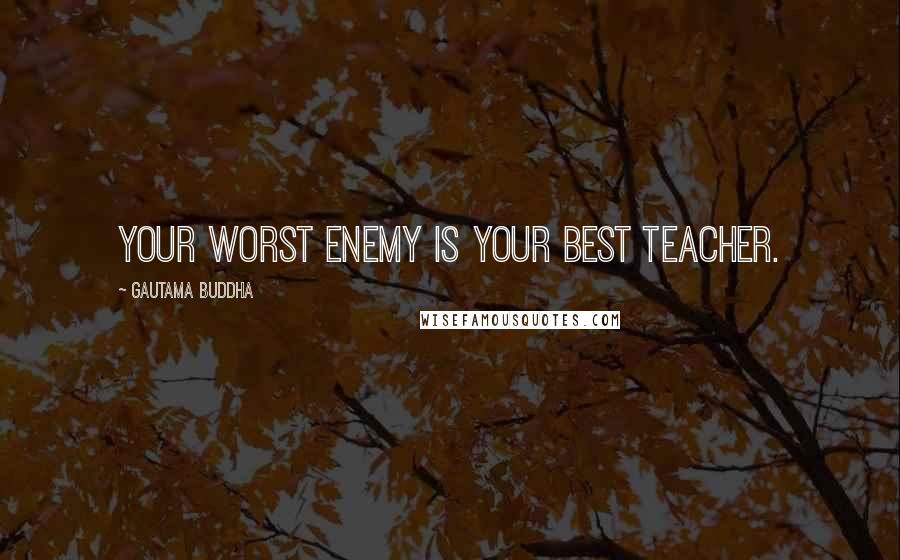 Gautama Buddha Quotes: Your worst enemy is your best teacher.