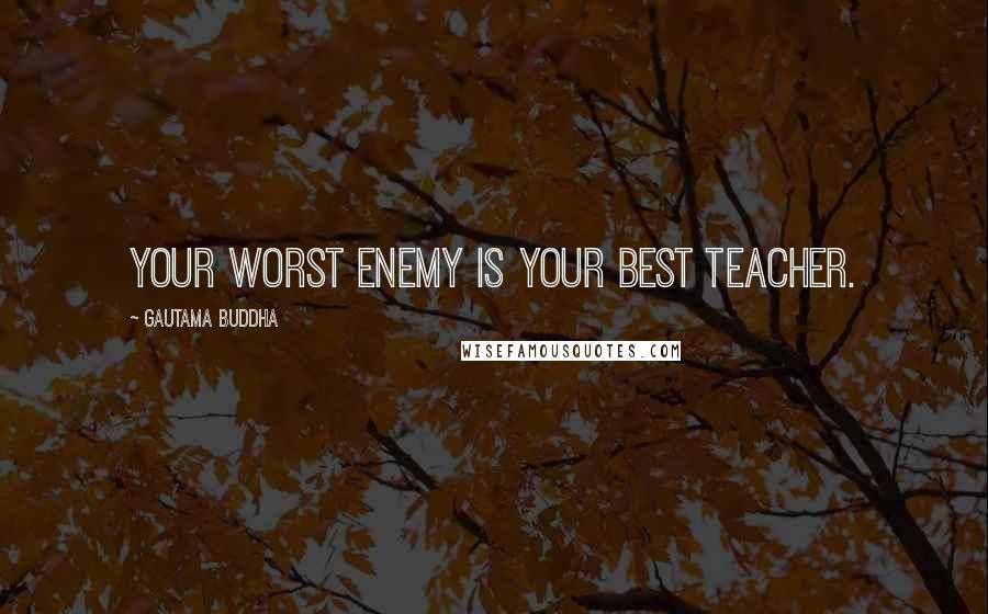 Gautama Buddha Quotes: Your worst enemy is your best teacher.