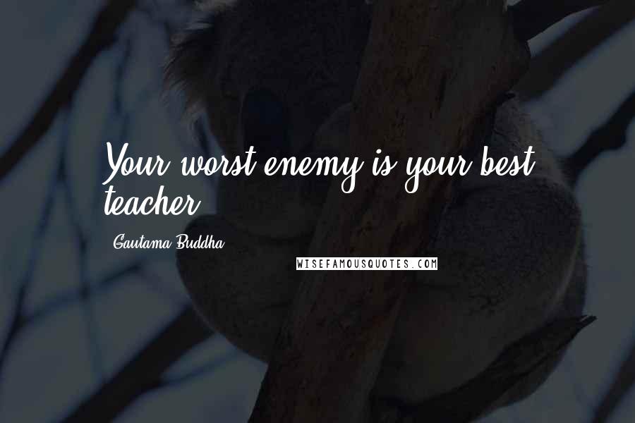 Gautama Buddha Quotes: Your worst enemy is your best teacher.