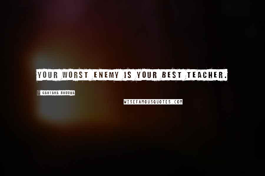 Gautama Buddha Quotes: Your worst enemy is your best teacher.