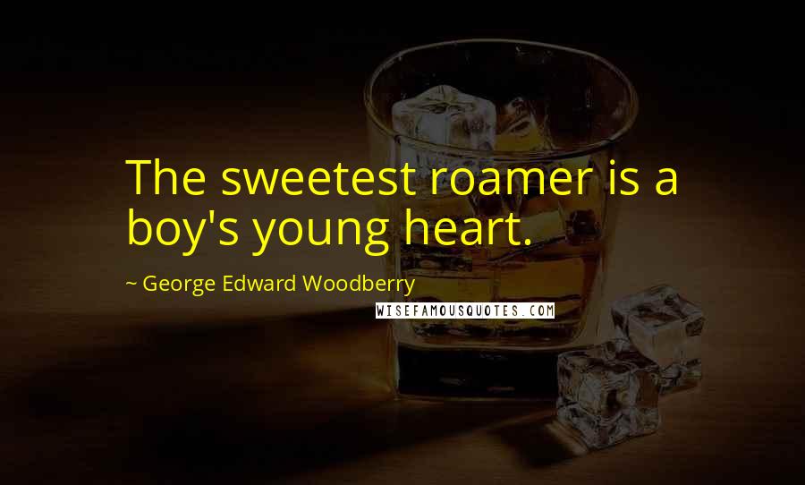 George Edward Woodberry Quotes: The sweetest roamer is a boy's young heart.