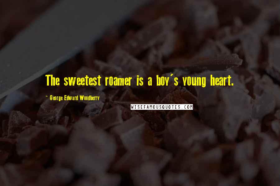 George Edward Woodberry Quotes: The sweetest roamer is a boy's young heart.