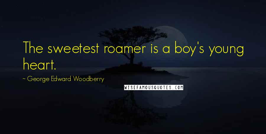 George Edward Woodberry Quotes: The sweetest roamer is a boy's young heart.