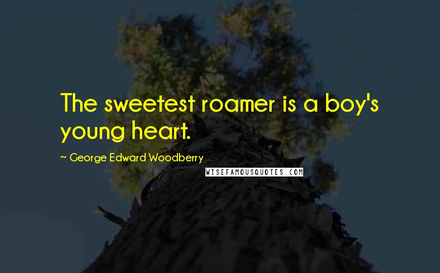 George Edward Woodberry Quotes: The sweetest roamer is a boy's young heart.